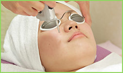 レーザーフェイシャル施術写真